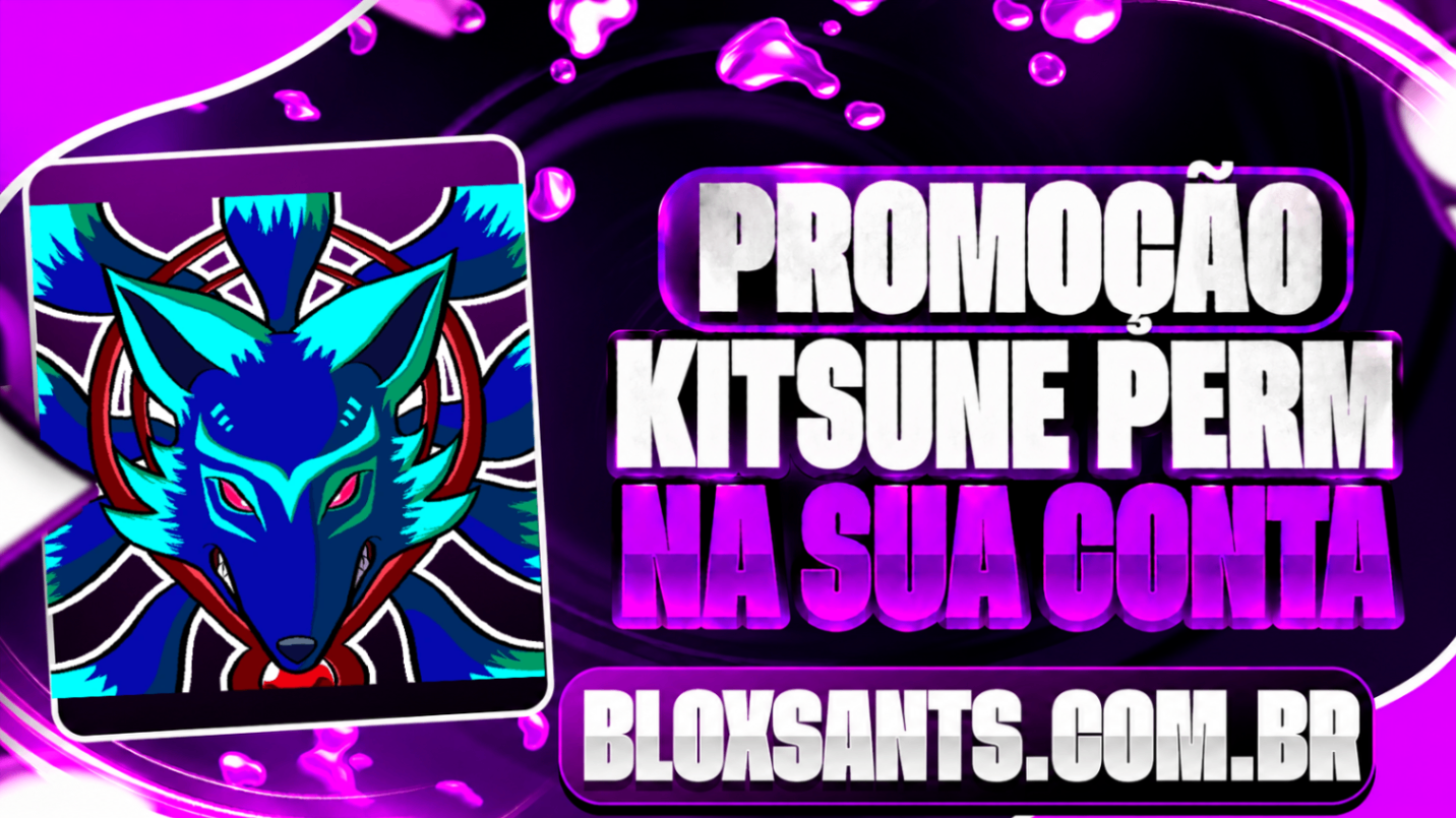 [🔥 POPULAR 🔥] KITSUNE PERMANENTE NA SUA CONTA [4.000 ROBUX]